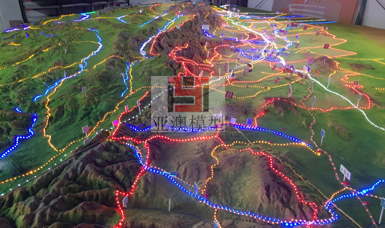 張掖丹霞地質博物館---地形地貌沙盤、大型地貌(圖1)