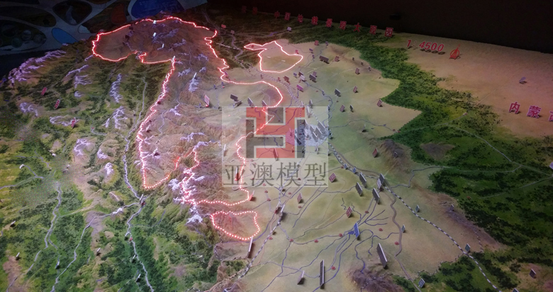 張掖丹霞地質博物館---地形地貌沙盤、大型地貌(圖2)
