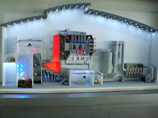垃圾焚燒發電模型